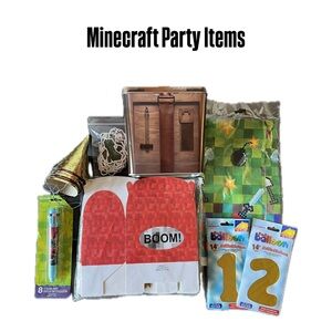 Minecraft Themed Party Supplies Set